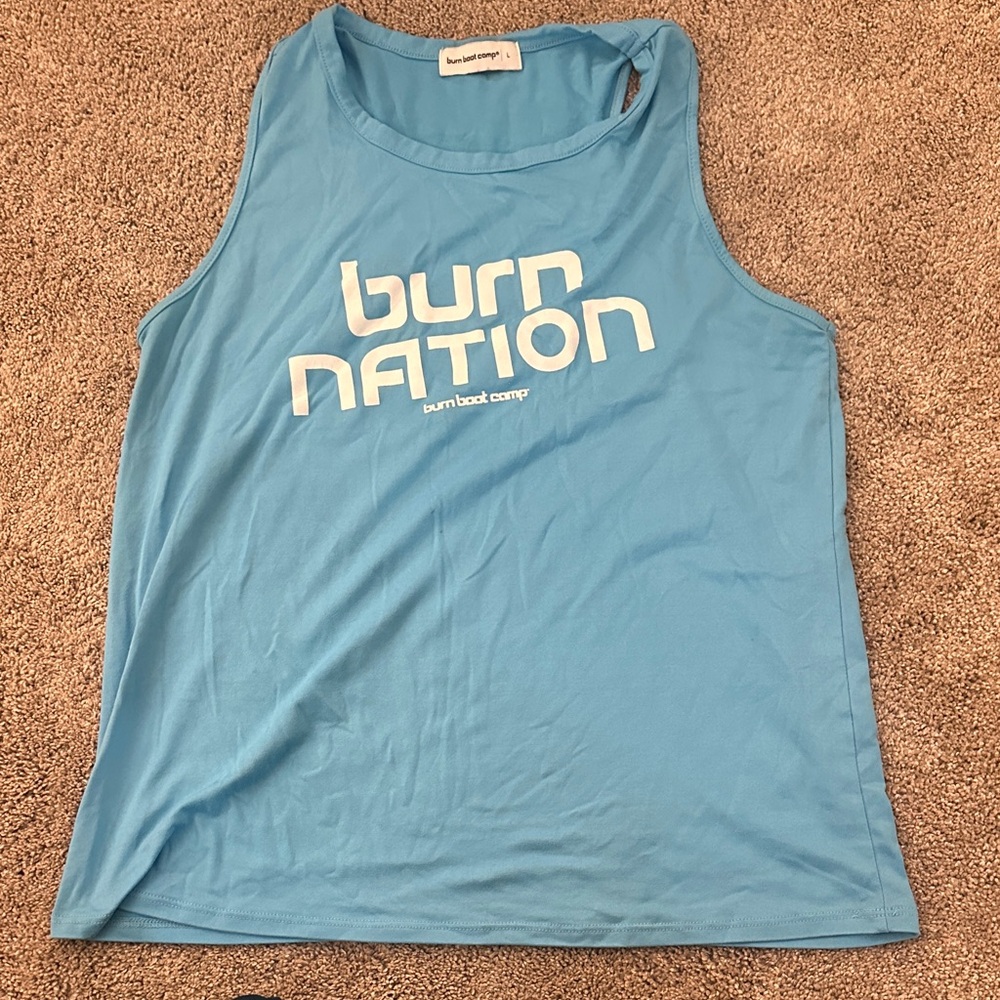 Burn Boot Camp Women's Blue Tank Top